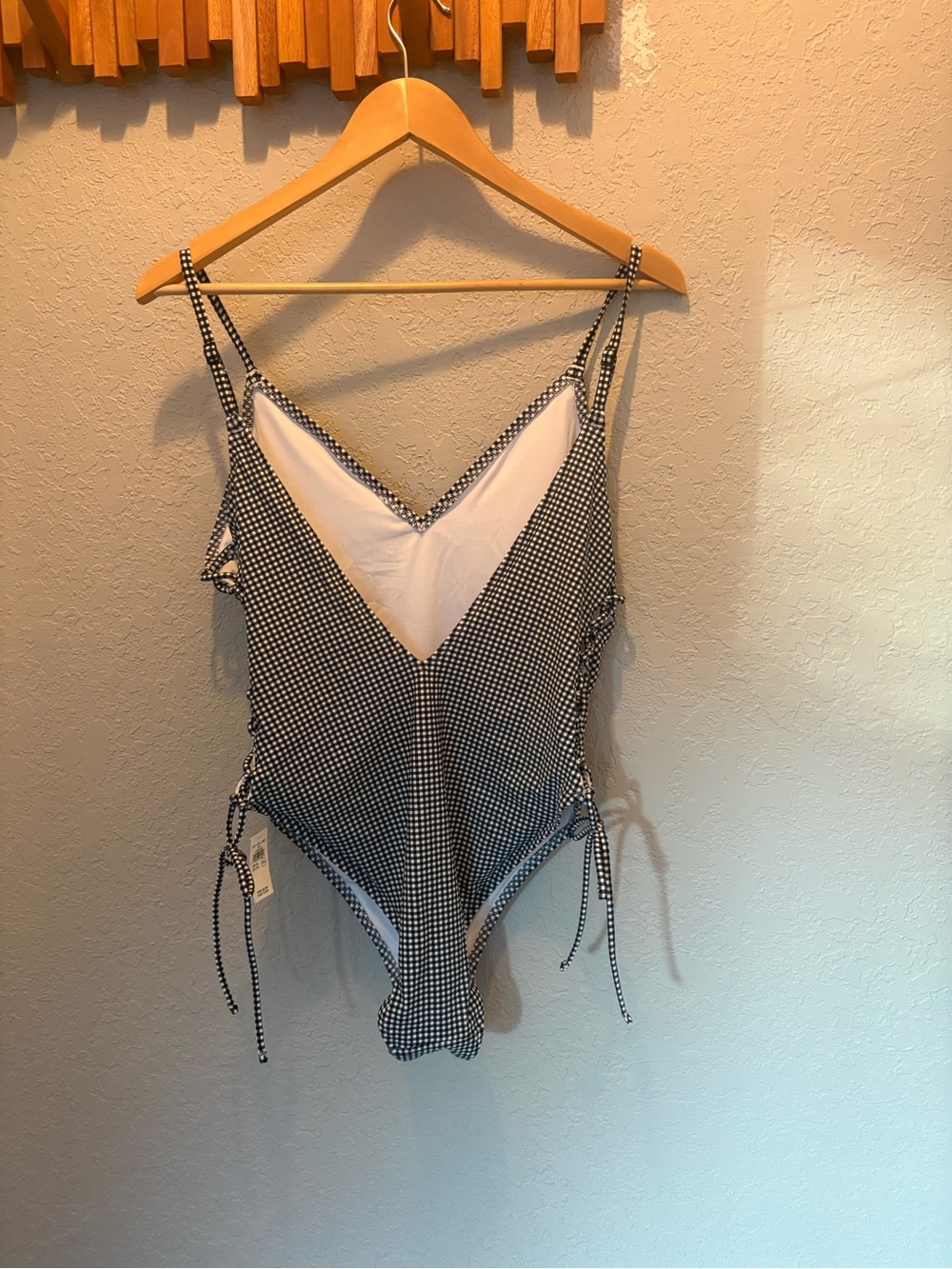 Aerie plunge gingham one piece - Picture 2 of 12